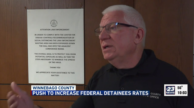 Winnebago County to receive more money based on federally detained inmate rate increases — WIFR news image