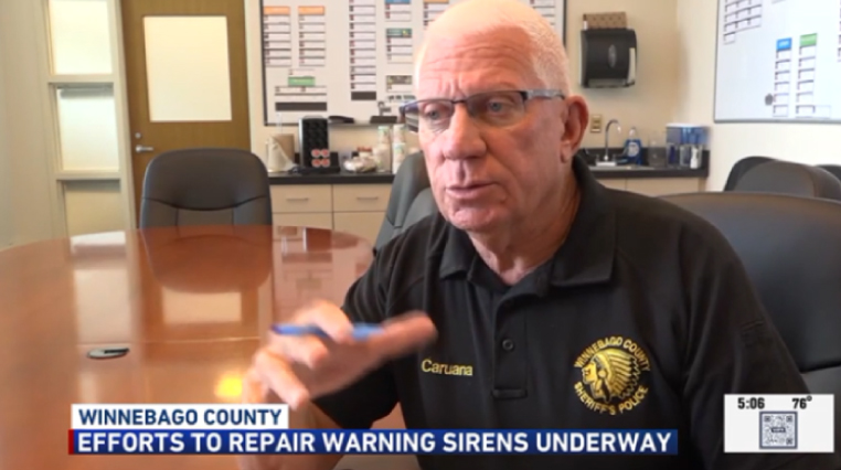 Tornado siren repairs underway in Winnebago County, sheriff says — WIFR news image