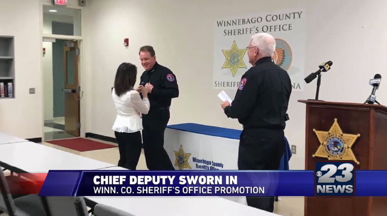 Winnebago County Sheriff's Department swears in new chief deputy — WIFR news image