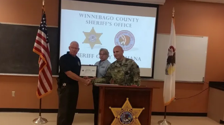 Winnebago County Sheriff Gary Caruana recognized as a 'Patriotic Employer' — RRStar news image