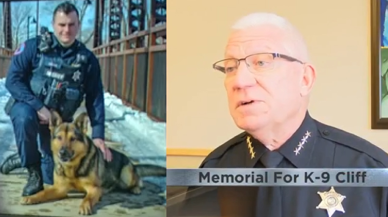 Winnebago County Sheriff's Office K-9 Cliff laid to rest Friday after a life of service — WREX news image